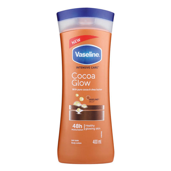 لوسیون بدن وازلین مدل Vaseline Cocoa Glow حجم 400 میلی لیتر