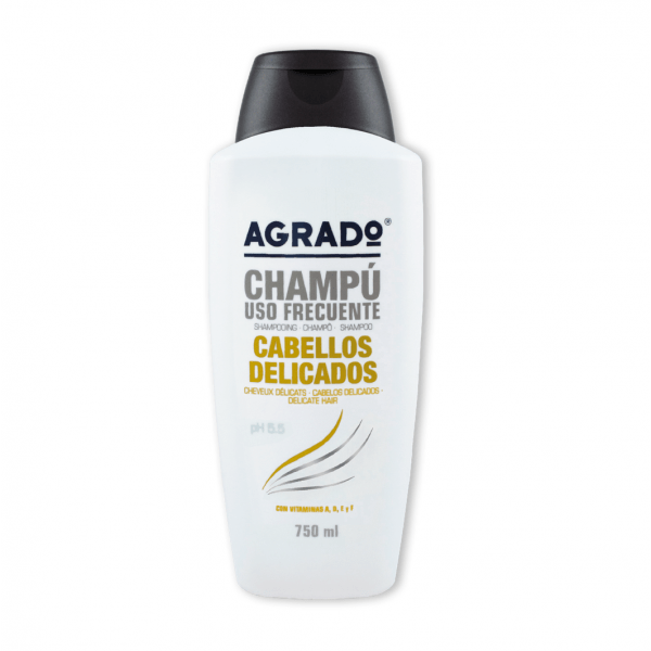 شامپو ترمیم کننده آگرادو AGRADO موهای ظریف و شکننده حجم 750 میل محصول کشور اسپانیا