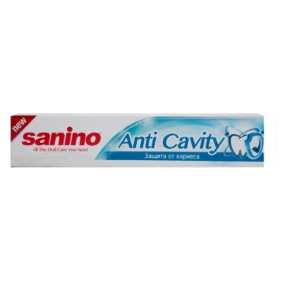خمیر دندان ضد پوسیدگی سانینو sanino  حجم 50 میلی