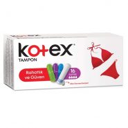 تامپون کوتکس KOTEX مدل RAHAT VE GUVEN SUPER بسته 16 عددی