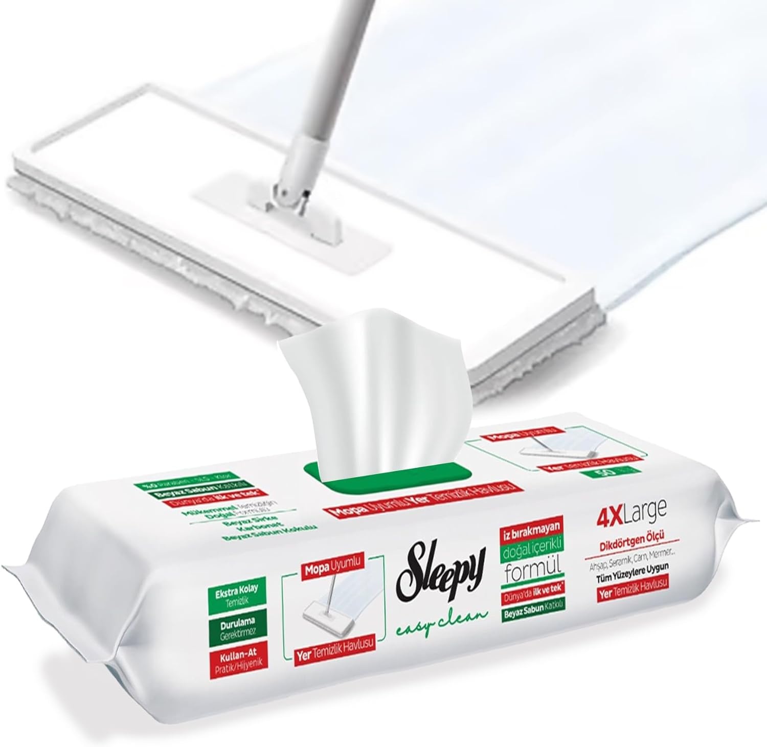 دستمال مرطوب مخصوص تی برند اسلیپی Sleepy 50 عددی