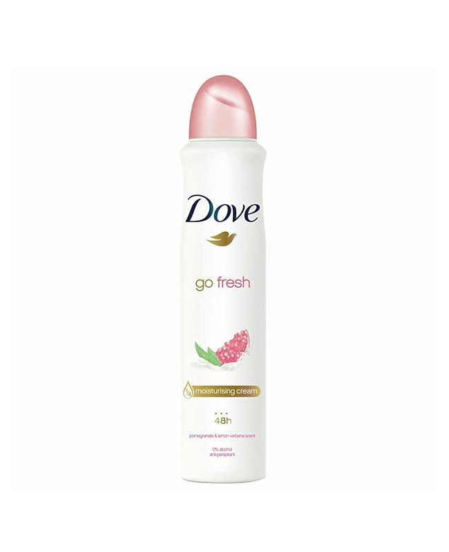اسپری ضد تعریق زنانه داو Dove مدل pomegranate and lemon verbena حجم 250 میل
