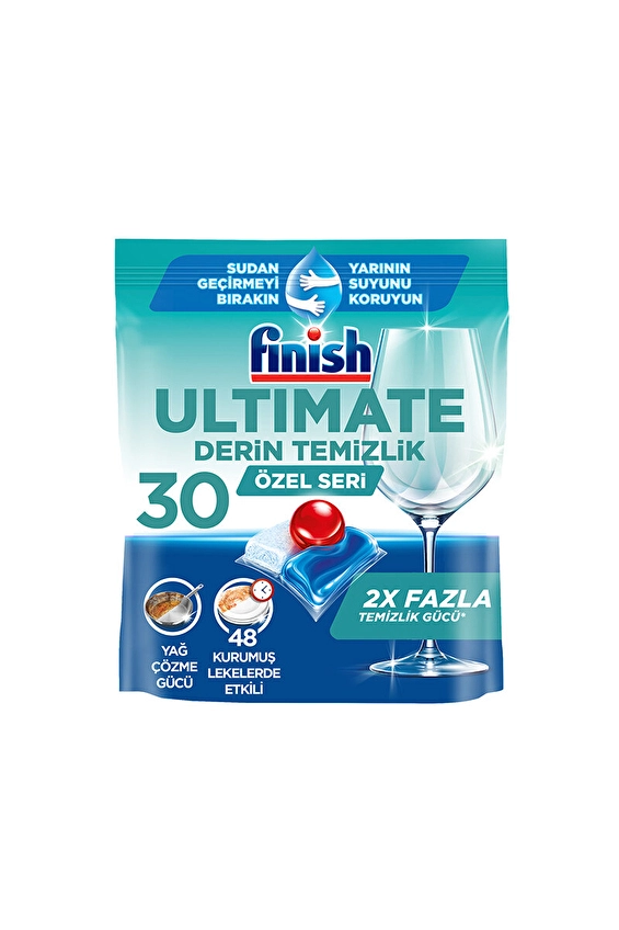 قرص ماشین ظرفشویی فینیش مدل Ultimate DERIN TEMIZLIK بسته ۳۰ عددی