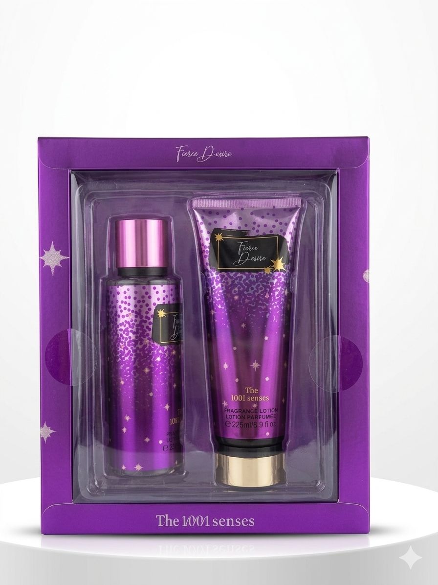 ست هدیه بادی اسپلش و لوسیون بدن Fierce Desire (برند The 1001 Senses) در فروشگاه آرام شاپ