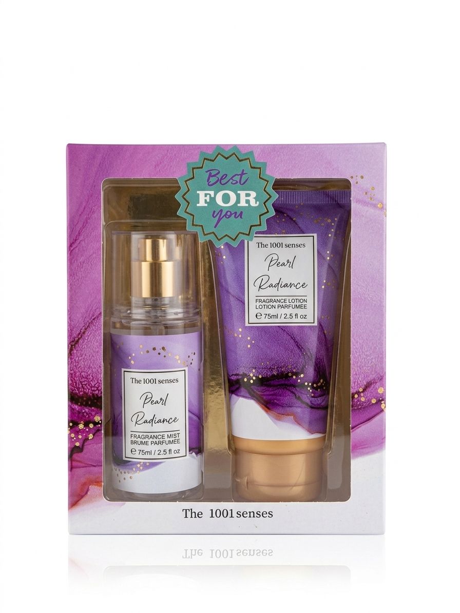 ست هدیه بادی میست و لوسیون بدن The 1001 senses مدل Pearl Radiance در فروشگاه آرام شاپ